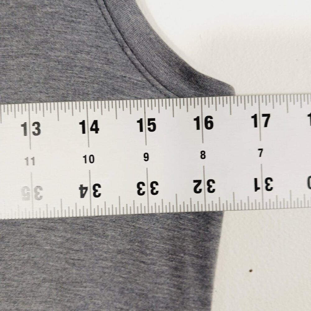 Athleta Gaia Maxi Tank Dress W/ Attached Mini, Side Slit, Small, Gray, Travel - Picture 9 of 15